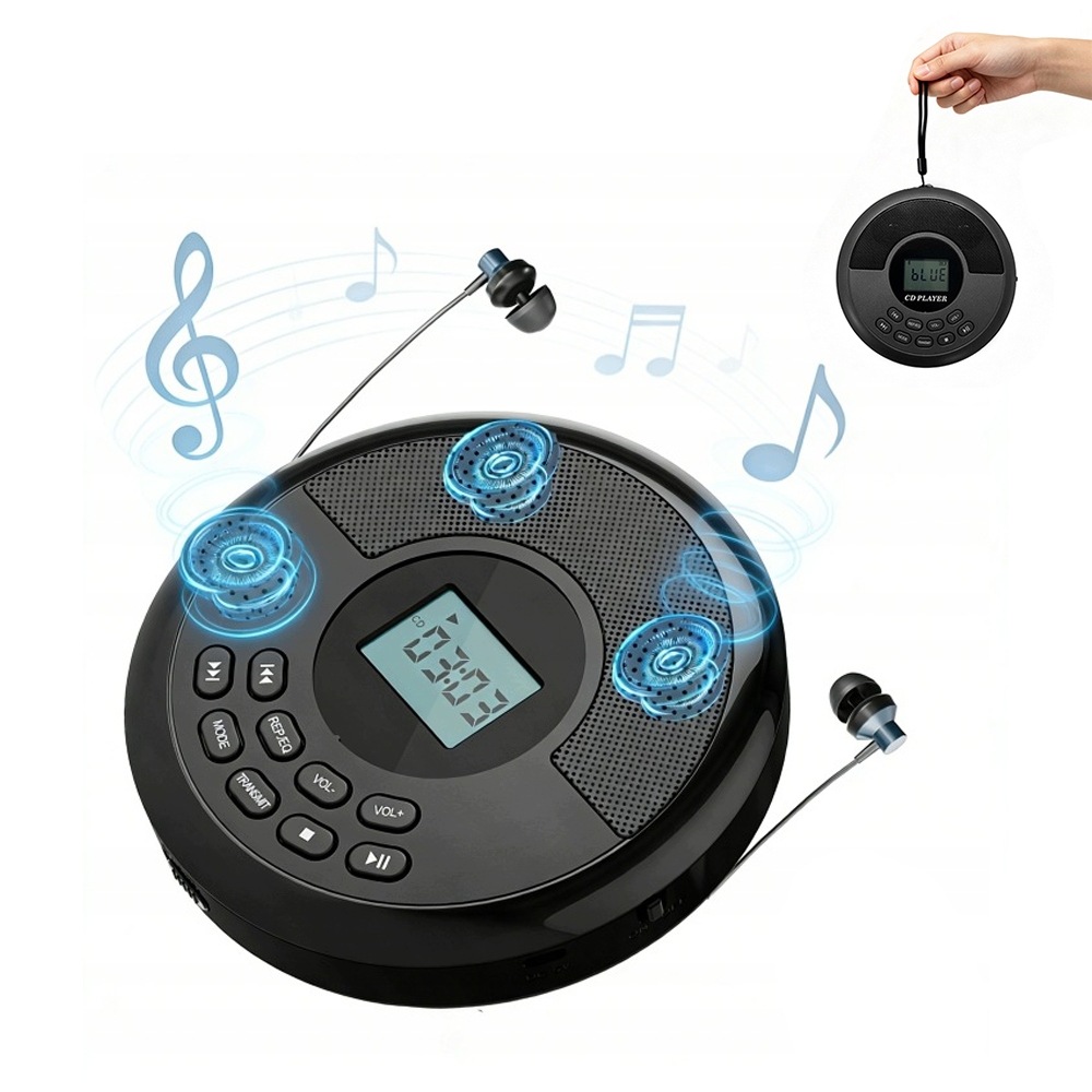 Přenosný MP3 Přehrávač Bluetooth 5.1, Aux, Reproduktory Sluchátka