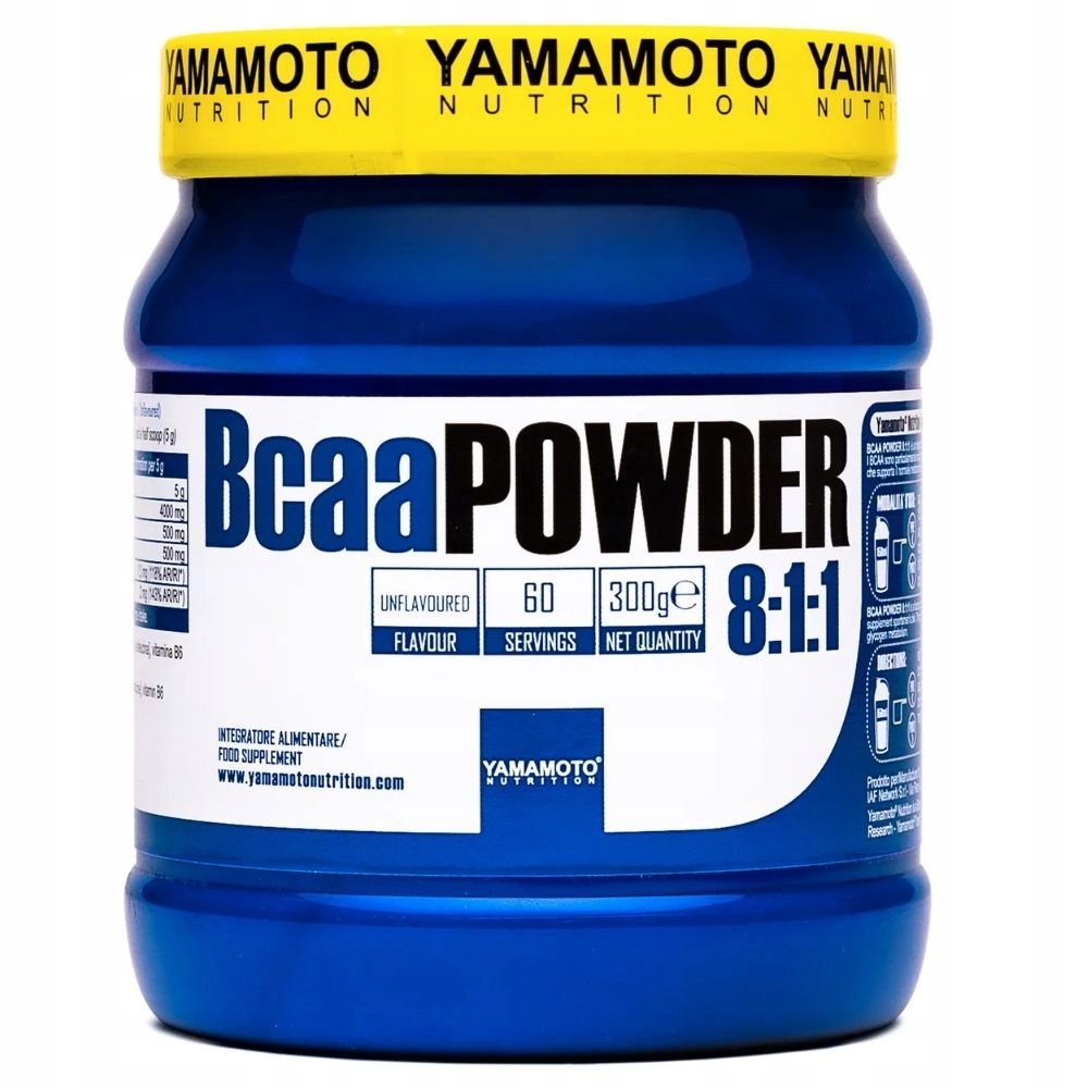 Yamamoto Bcaa Powder 8:1:1 podporuje regeneraci a nárůst svalů 300 g