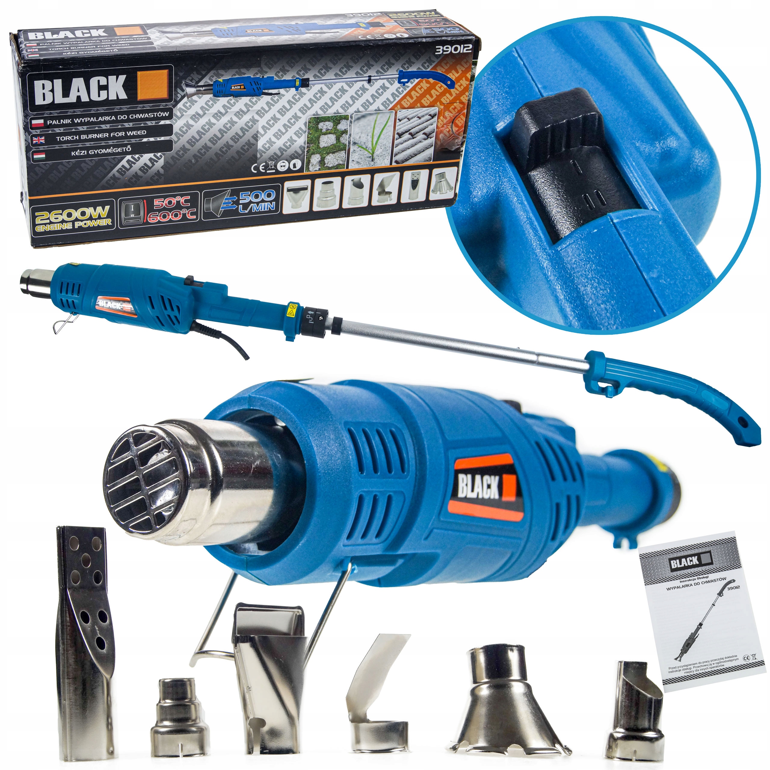 

Palnik Opalarka Wypalarka Do Chwastów 2600W 600st.