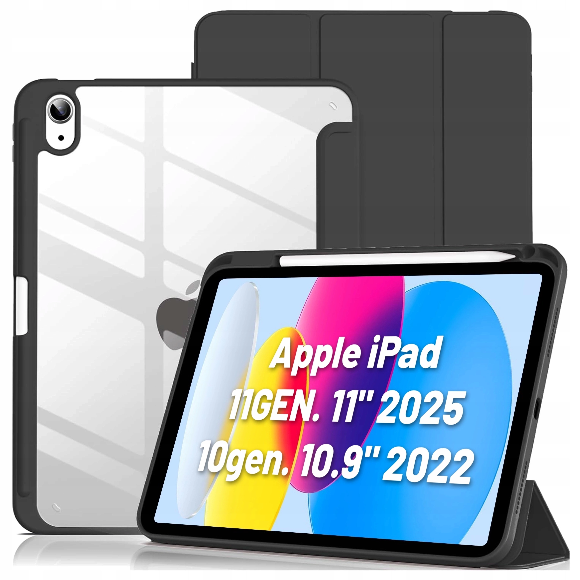 Etui Case Do Apple Ipad 10.9 10 Gen 2022 Ipad 11 A16 11 Gen 2025 Czarne