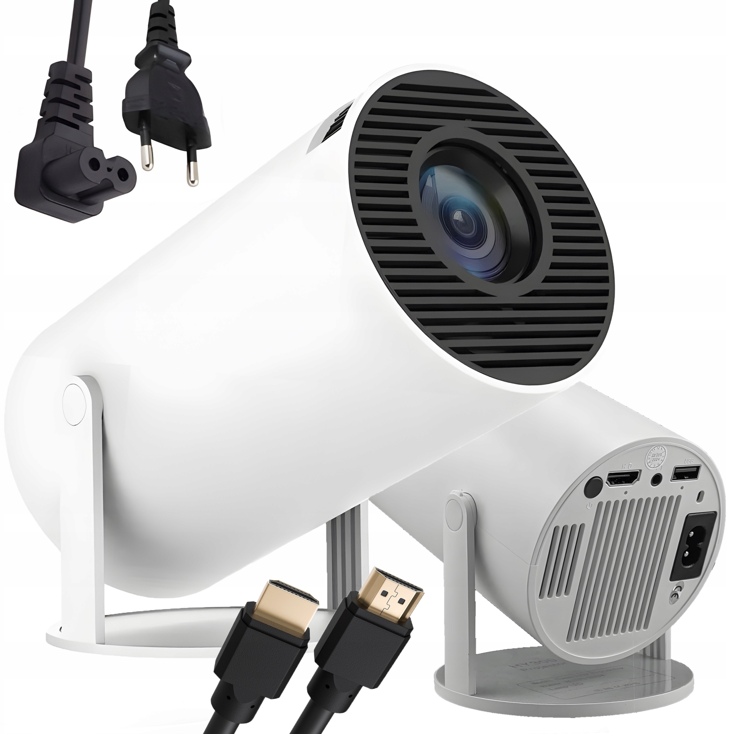 PROJEKTOR RZUTNIK WIFI ANDROID PRZENOŚNY OBROTOWY SMART 4K GŁOŚNIK BLUETOOT Marka inna