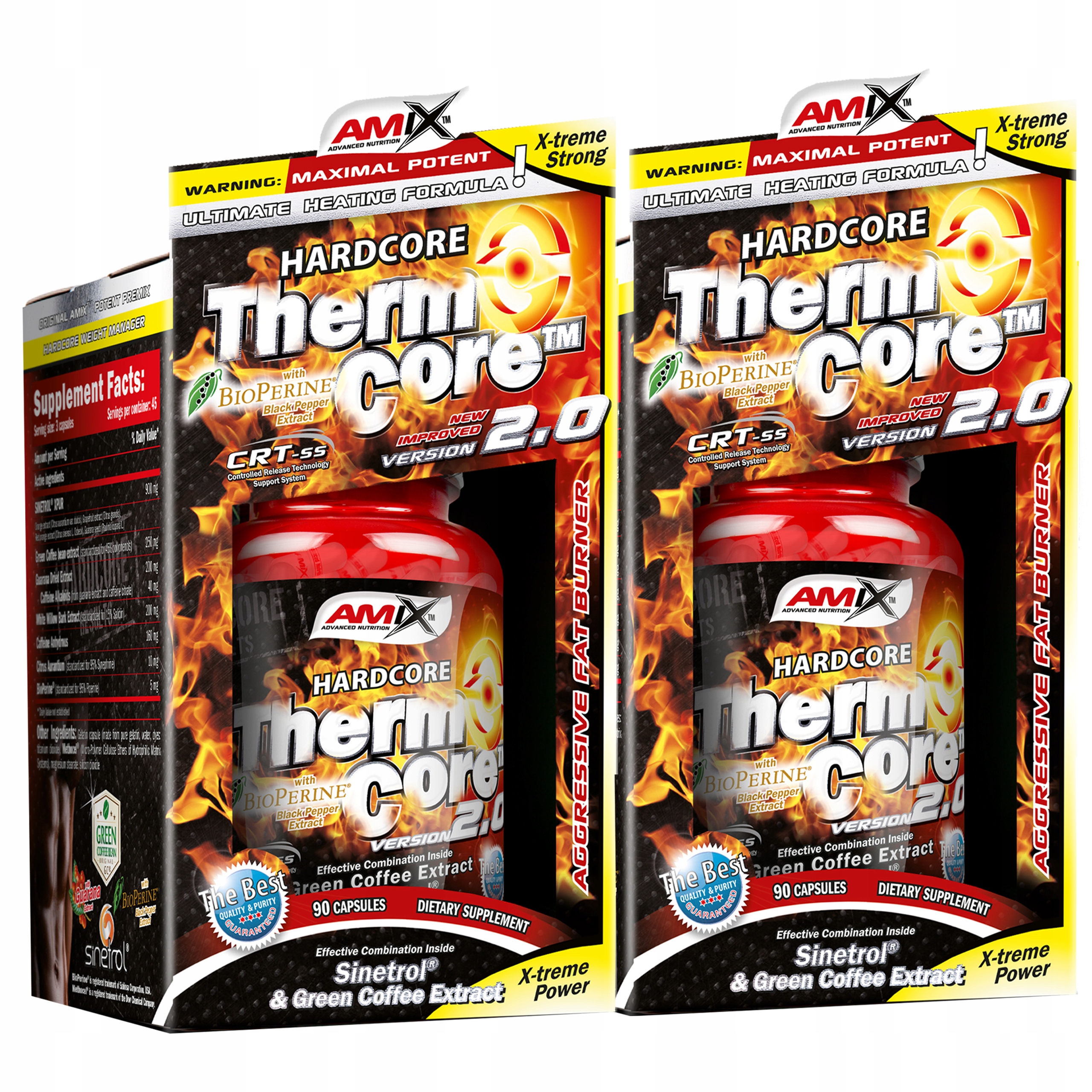 Amix Thermocore Hardcore x2 – silný spalovač tuků, tabletky na hubnutí