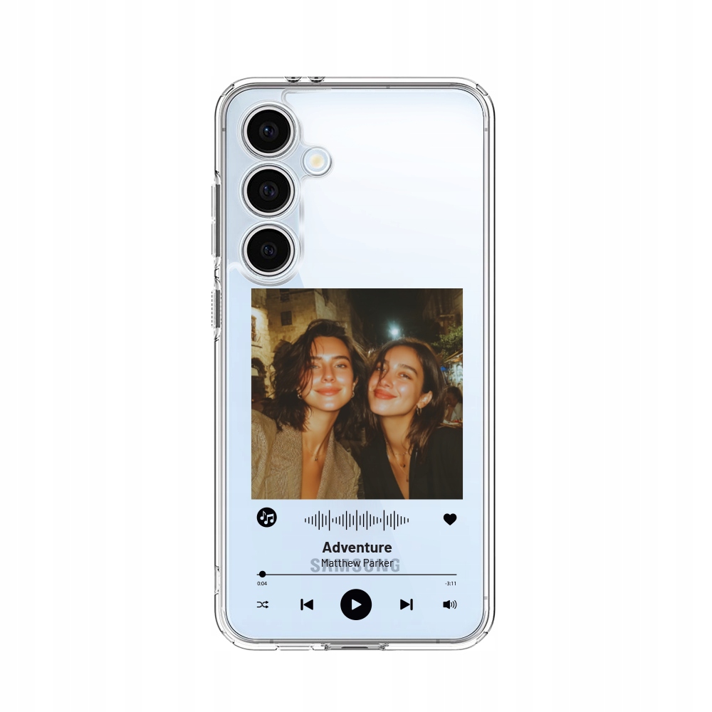 Etui do Samsung Galaxy S24 Fe, z własnym zdjęciem i piosenką
