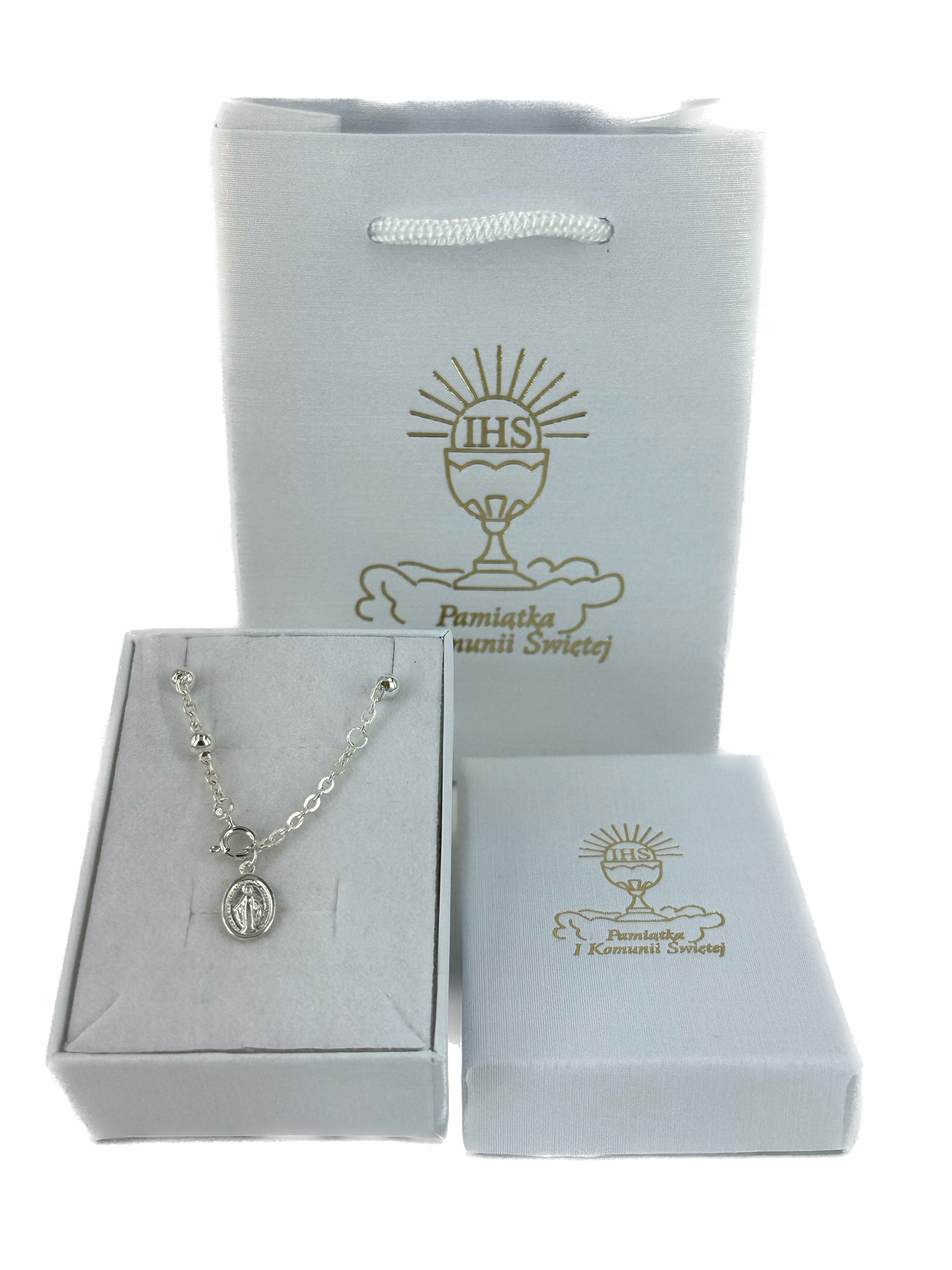 Růženec na ruku, náramek sada Svaté Přijímání sv.