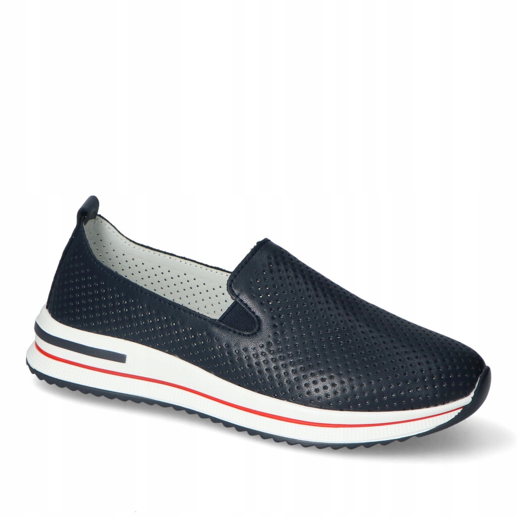 Dámské polobotky Jezzi Tmavě modré kožené 39