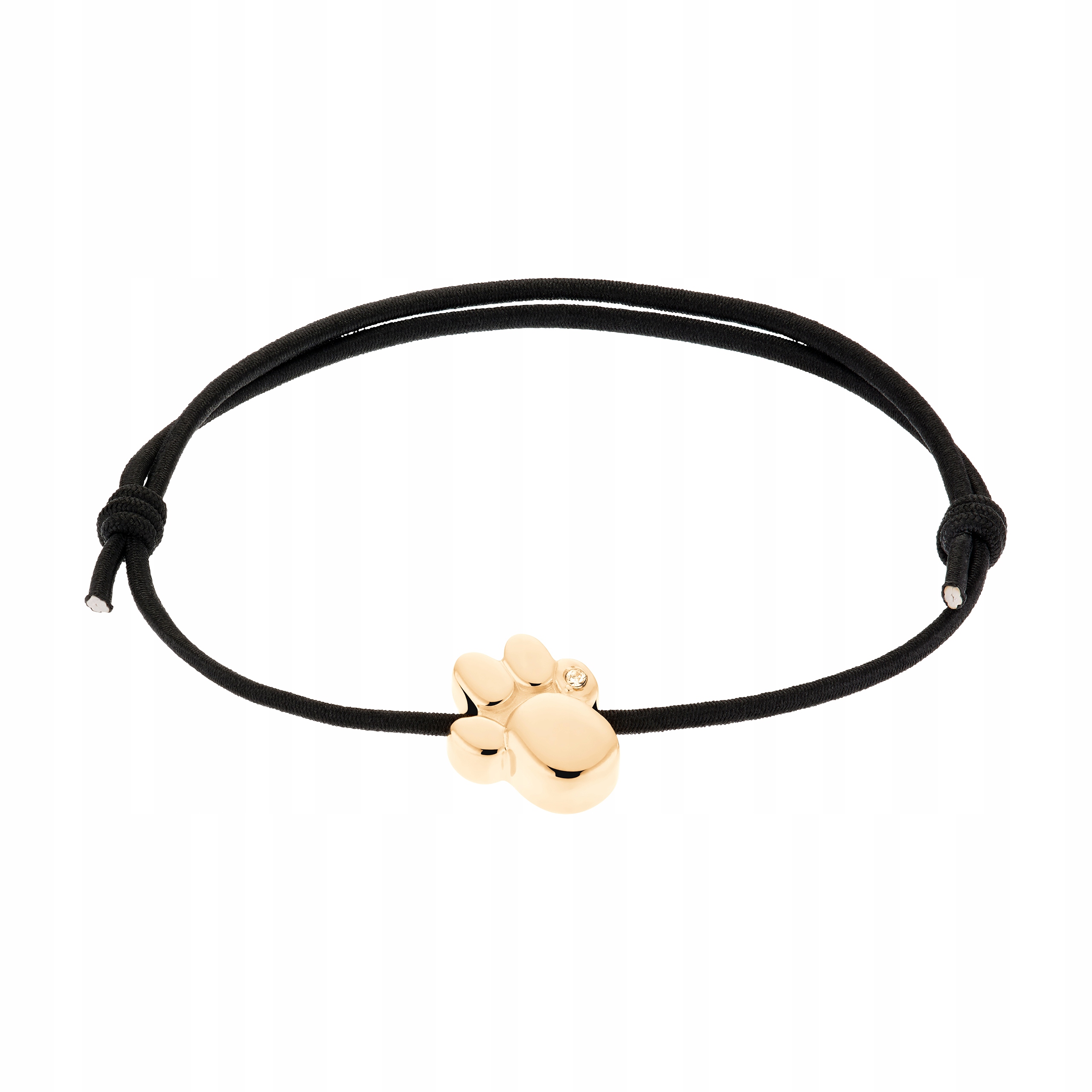 Magnetický náramek s s křišťálem na šňůře, nastavitelný