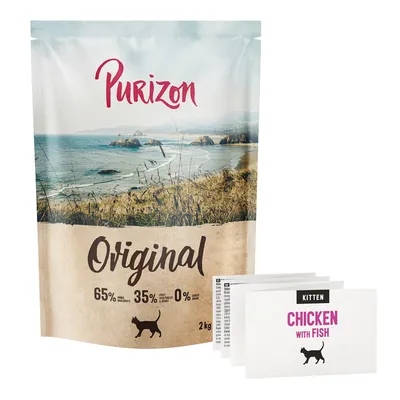 Purizon Original Kitten, kurczak z rybą – bez zbóż 2kg oryginał