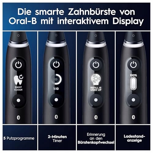 ORAL-B IO Series 6 Plus Electric Toothbrush Set 4 Heads 5 Modes Travel Case — miniatura 5