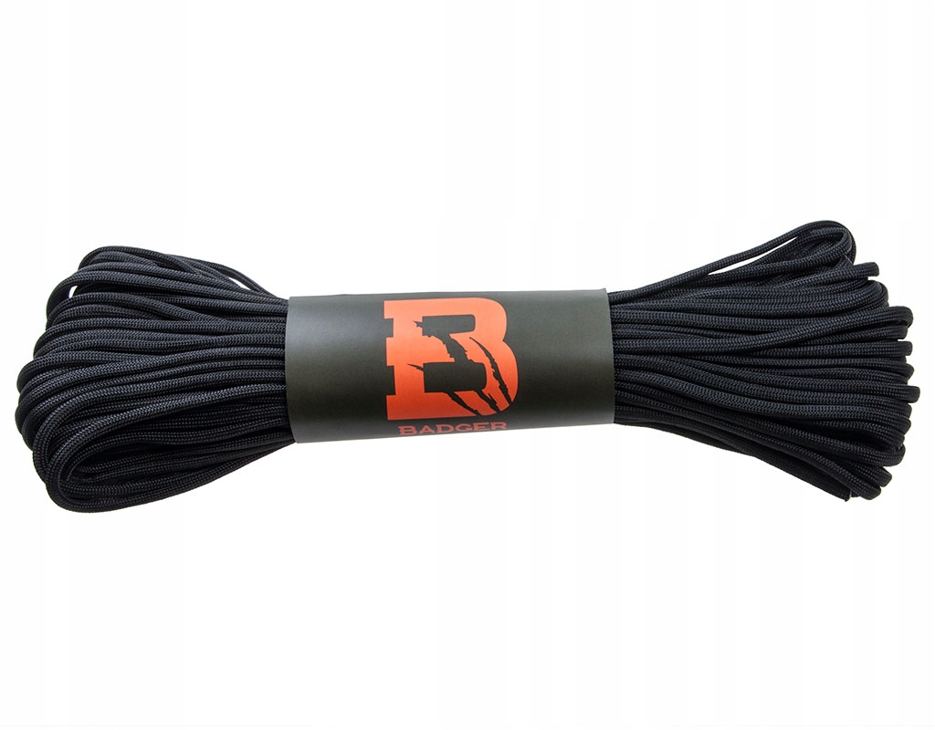 

Linka Paracord 550 Badger 30m Black spadochronowa