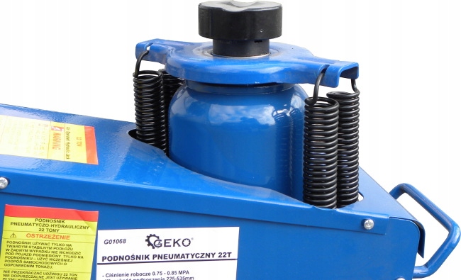 Podnosnik pneumatyczny lewarek 22T 22000kg Geko Producent code 01068