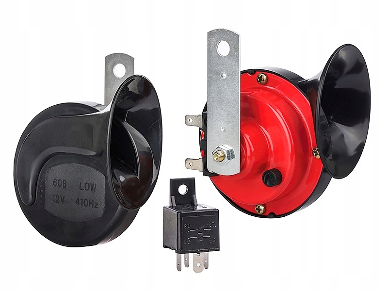 KLAKSON 12V 115DB, 2-TONOWY, ŚLIMAKOWY