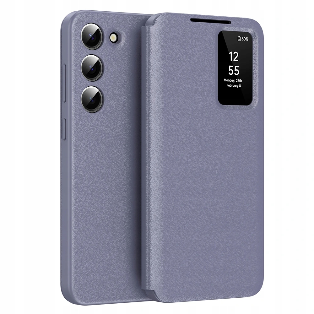 Techsuit SmartView Series etui do Samsung Galaxy S23 fioletowe