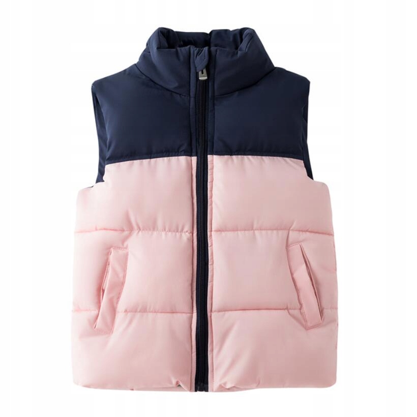 OCIEPLANY BEZRĘKAWNIK DZIECIĘCY PIKOWANY KAMIZELKA