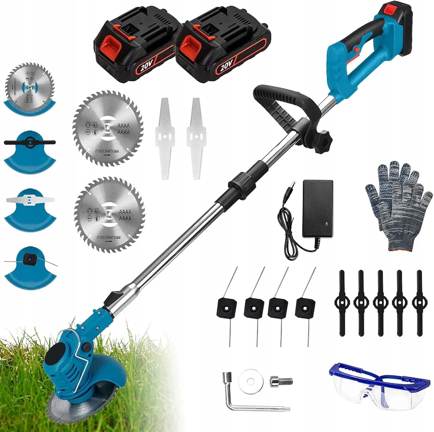 Panthem akumulátorová kosačka na trávu 21V 2x 4,0AH akcesoria