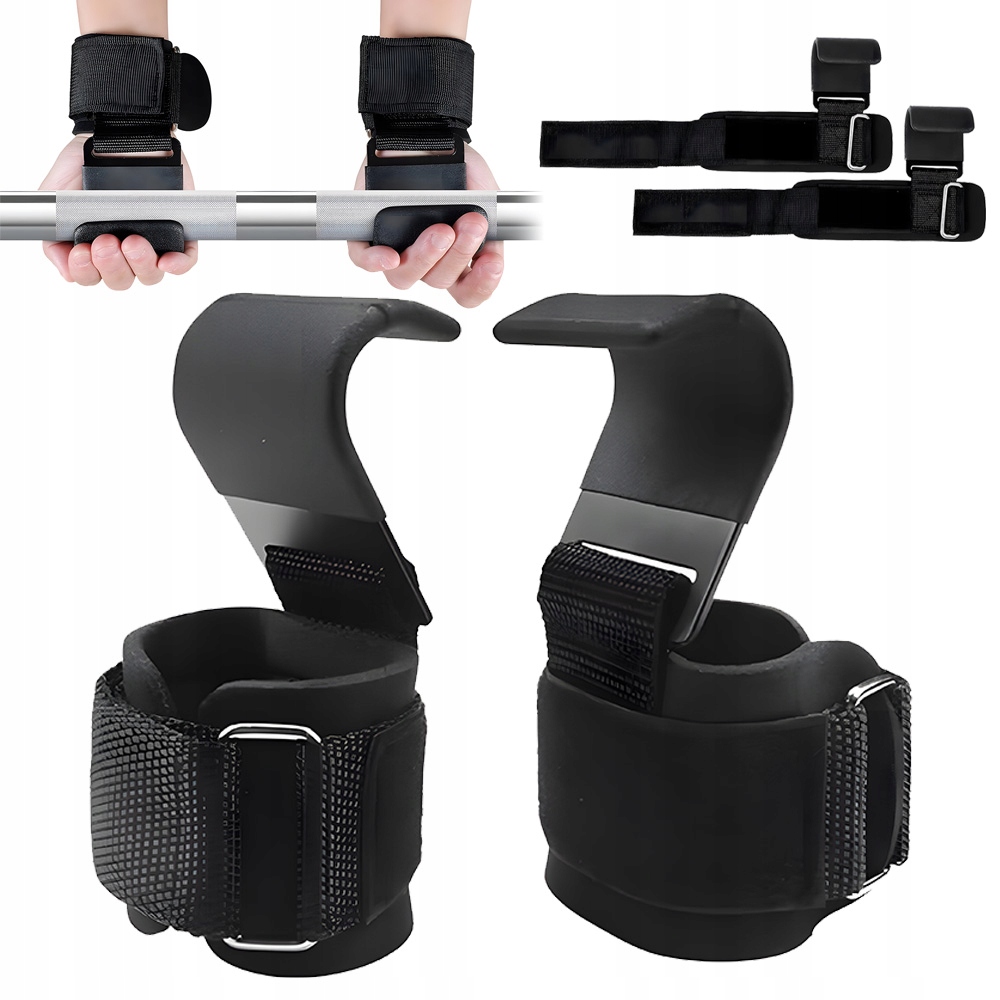 Haki Treningowe Do Podnoszenia Ciężarów 2 Szt Ergonomiczne Do Siłowni