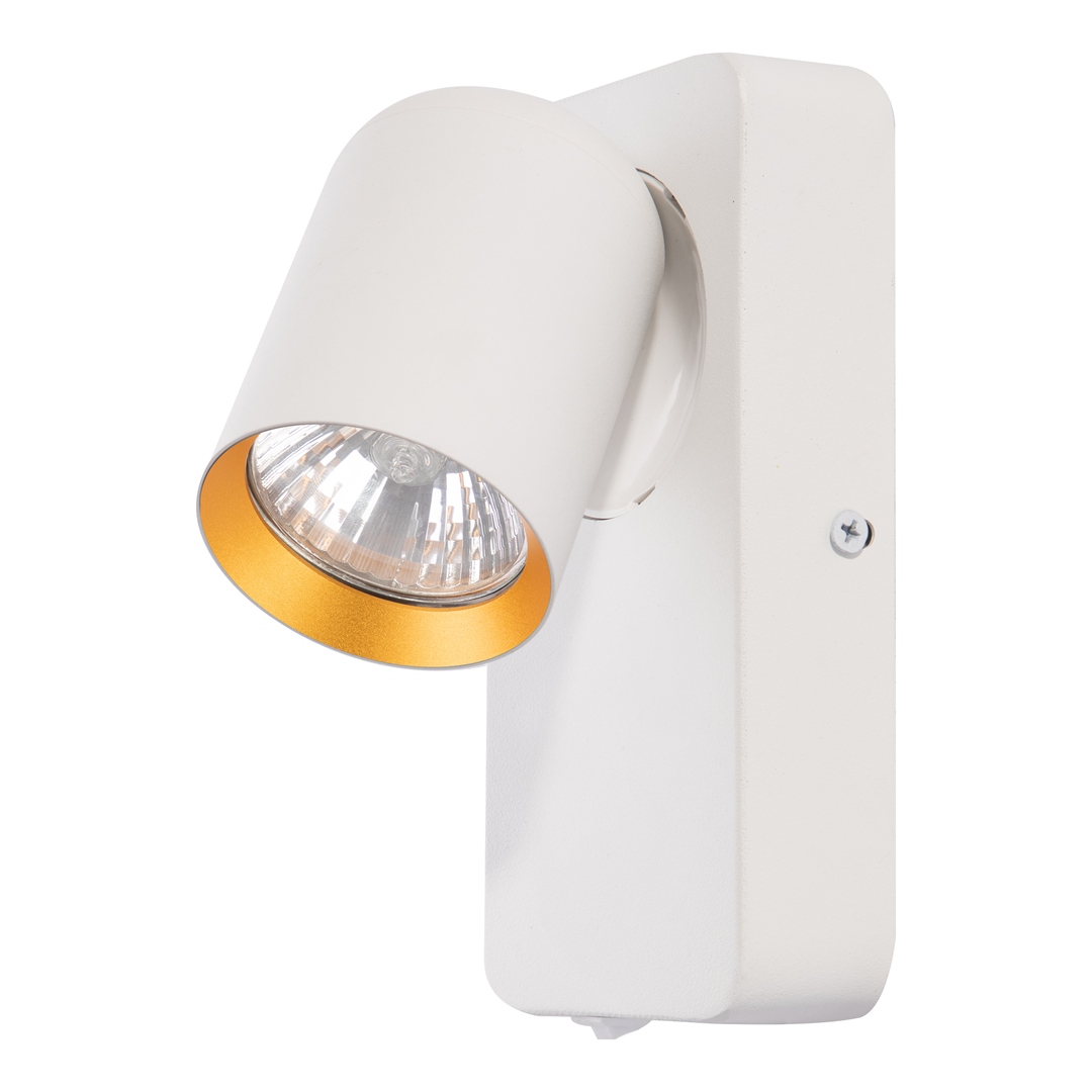 Nástěnné svítidlo Andy 1xGU10 Bílé Zlaté