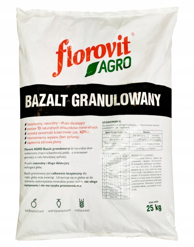 

Florovit Agro Bazalt 25 Kg Inco
