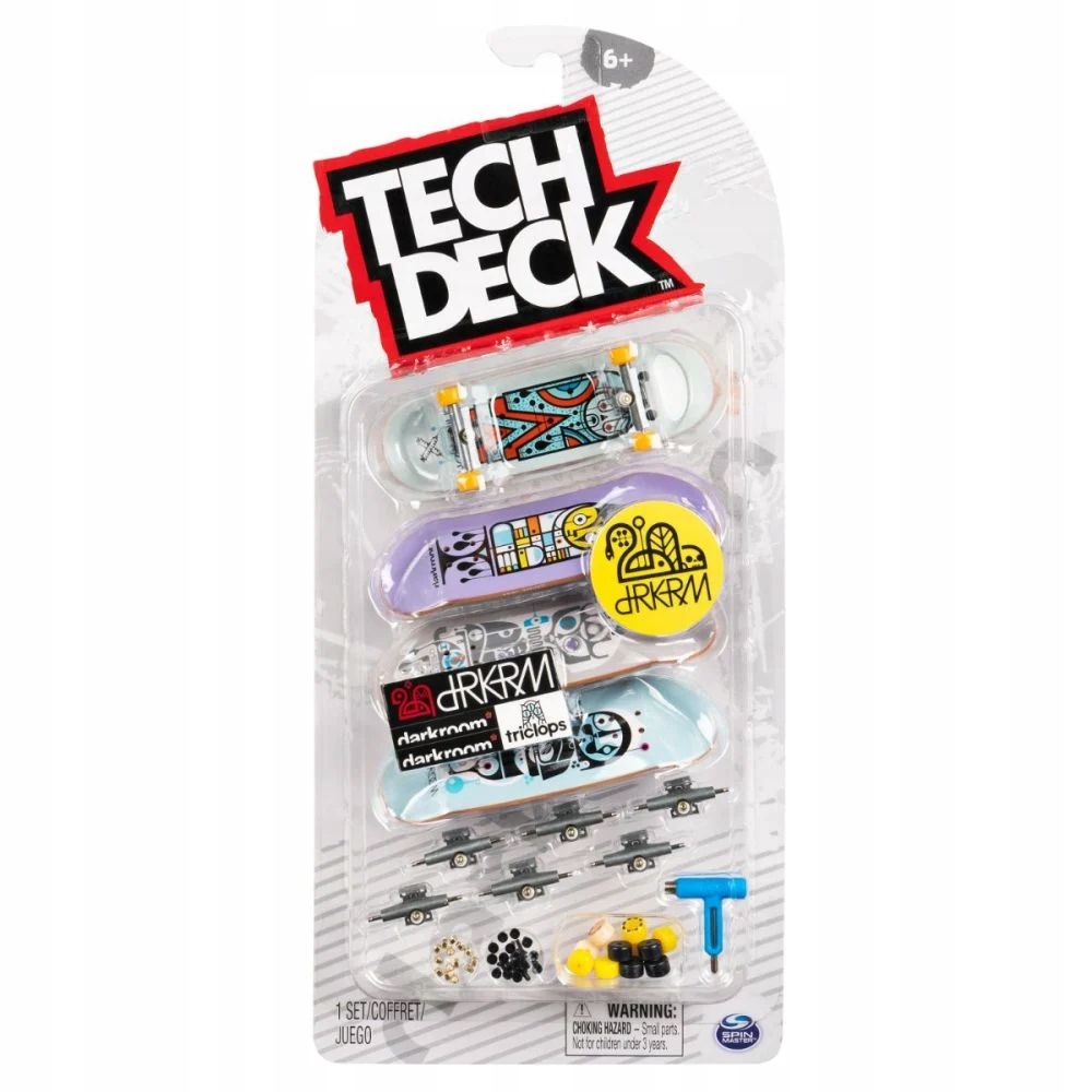 Tech Deck Fingerboard deskorolka 4pak zestaw Darkroom