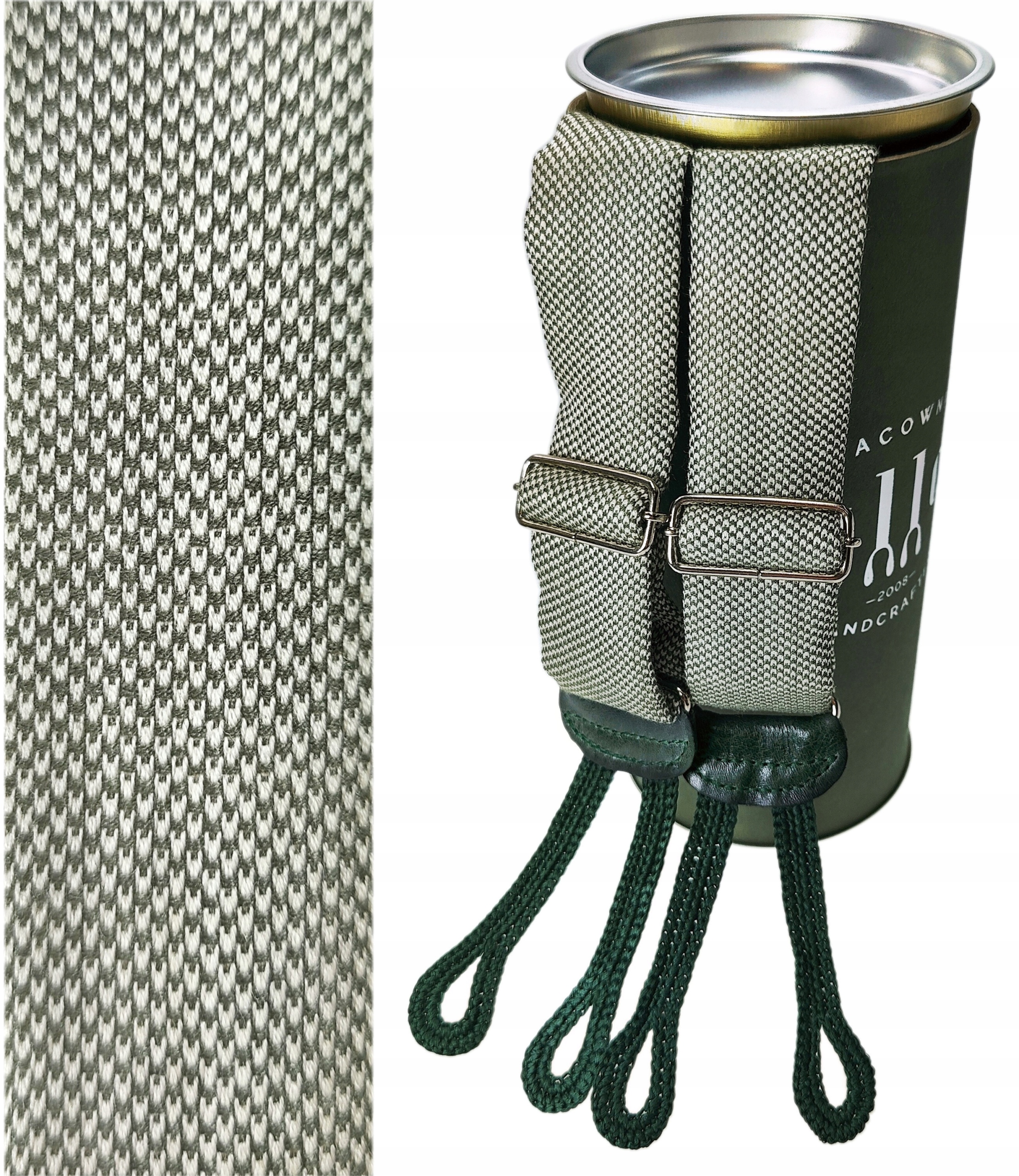 SZELKI do spodni NA GUZIKI sznurki JEDWAB TUSSER