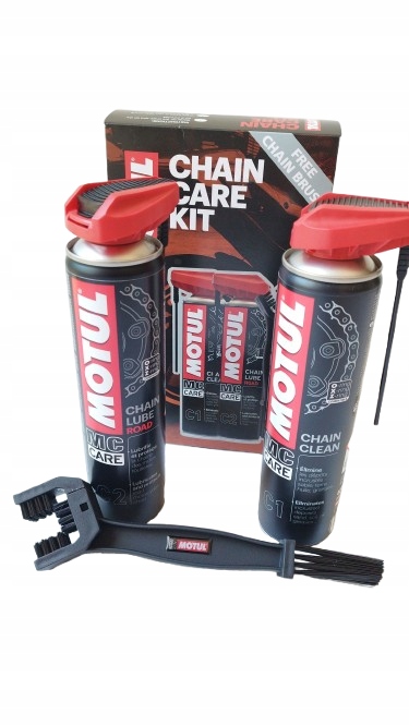 zestaw do czyszczenia łańcucha Motul Chain Care Kit C1+C2