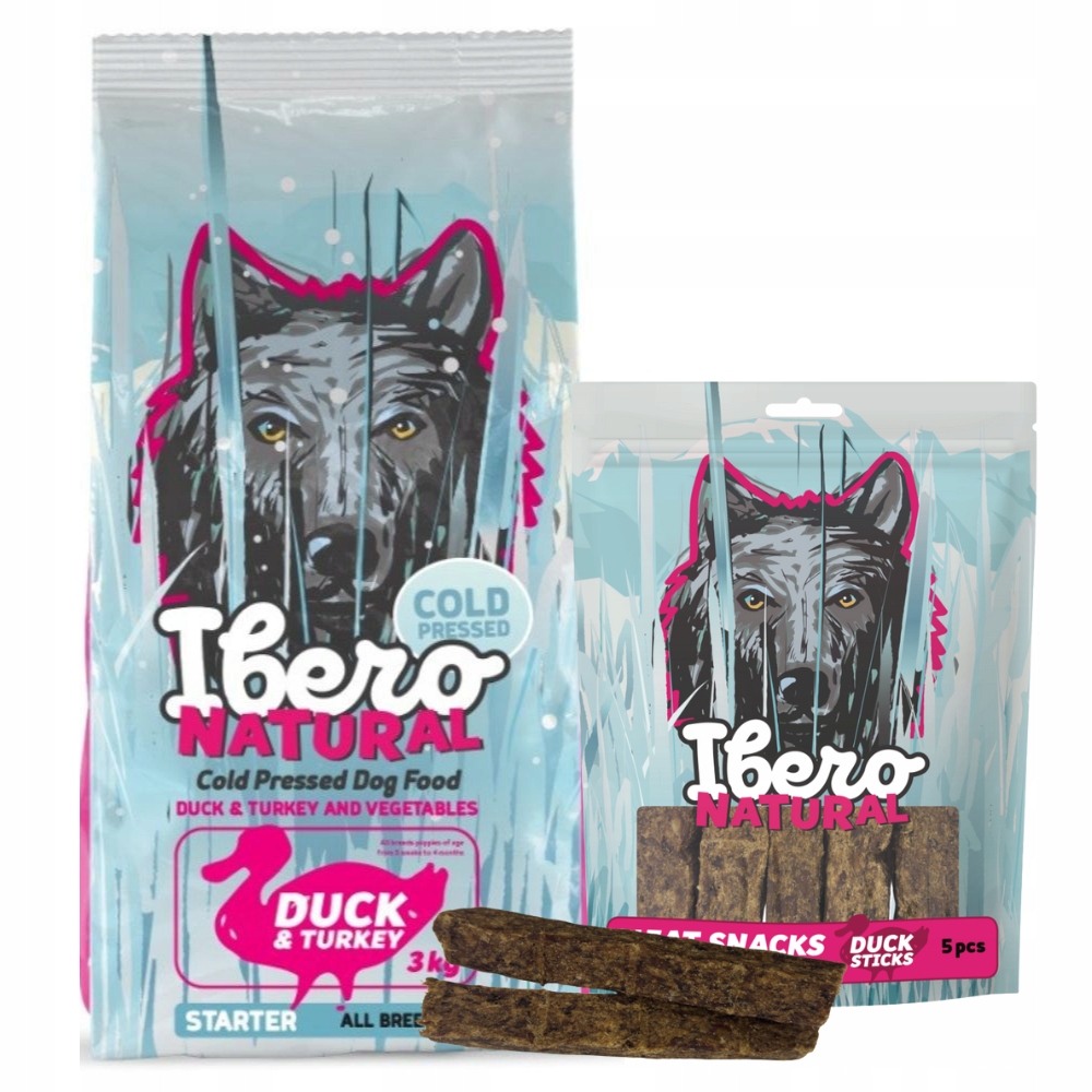 Levně Balíček pro štěňata: Ibero Cold Press Puppy Pamlsek s kolagenem