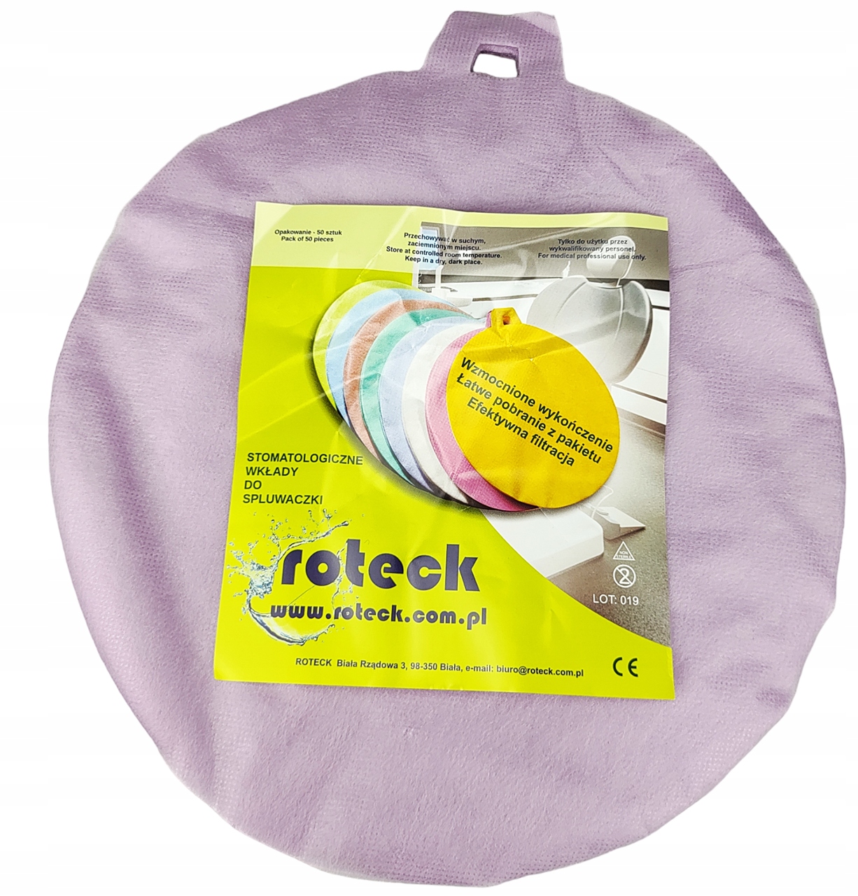 

Jednorazowe wkłady do spluwaczki lawendowe 50szt