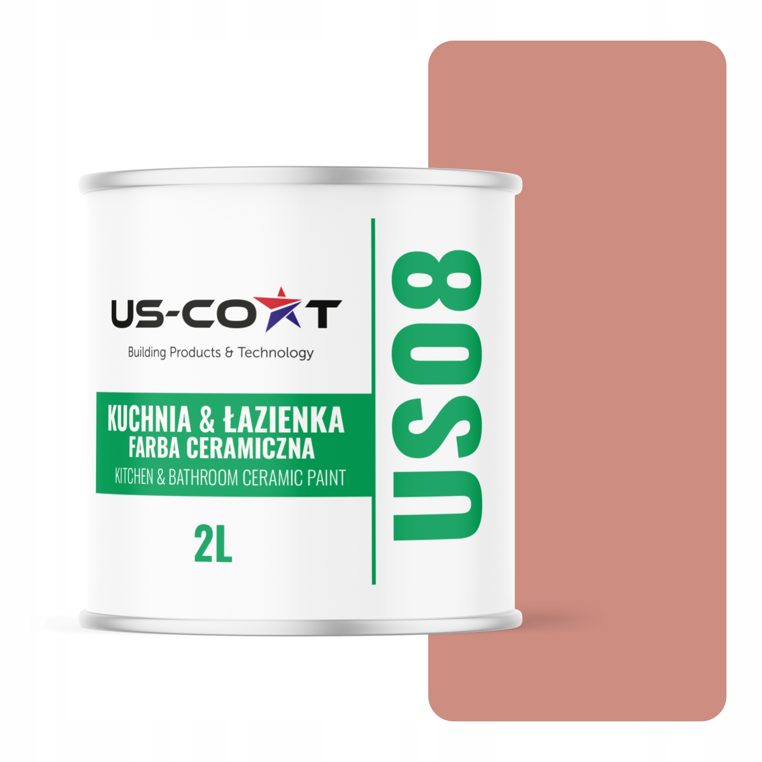 Barva Keramická Kuchyně Koupelna Lososová H5533 Hluboká Matná 2L Nástěnná