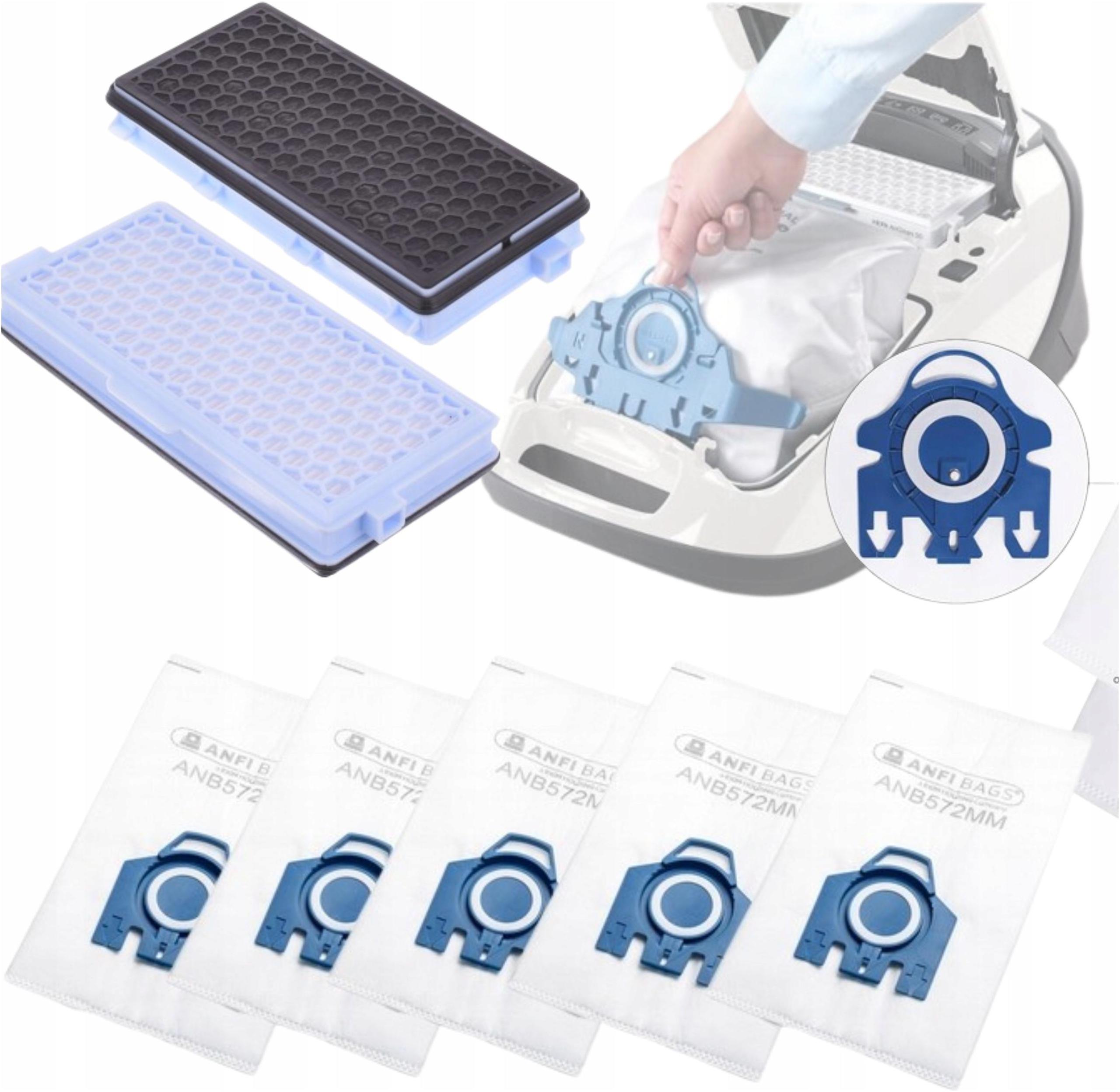 8x Worki plus Filtr do odkurzacza Miele Compact C1 Complete C2 C3