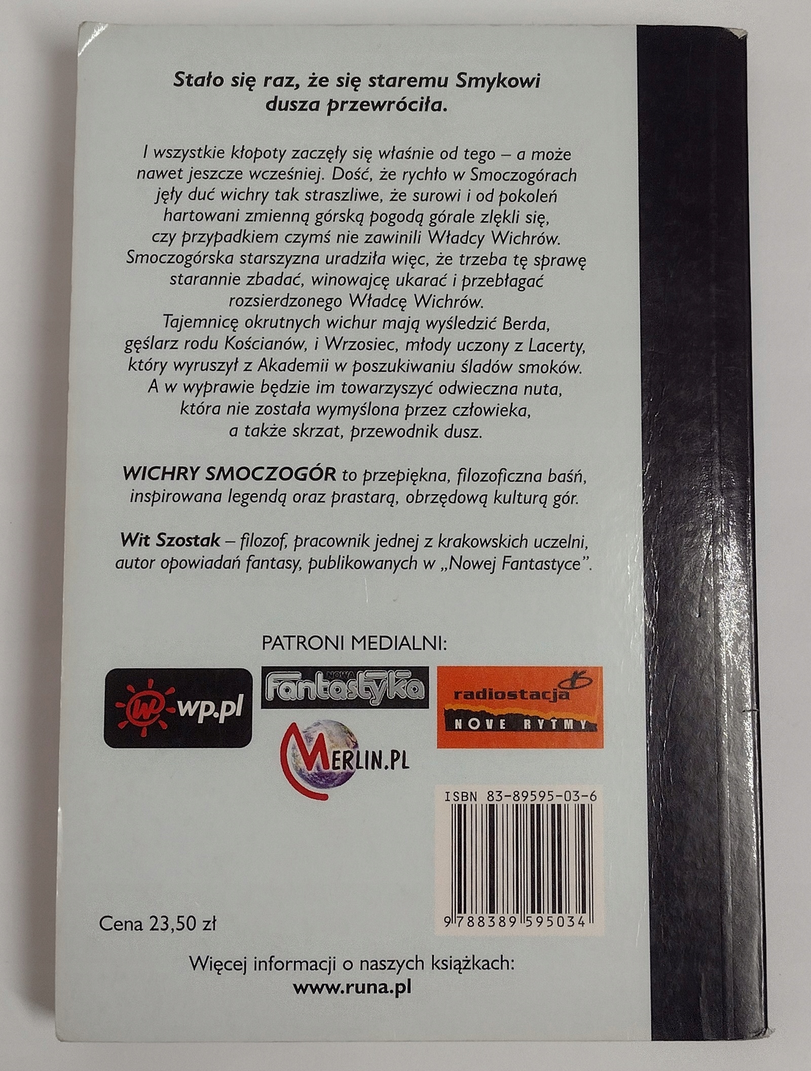 WICHRY SMOCZOGÓR Wit Szostak Wydawnictwo Runa