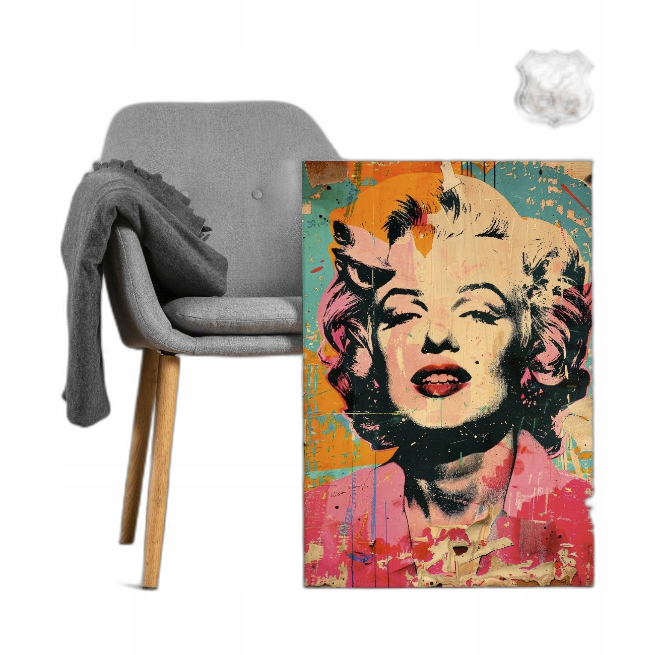 Obraz na plátně do obývacího pokoje, ložnice, Pop-art Marylin Monroe 90x60