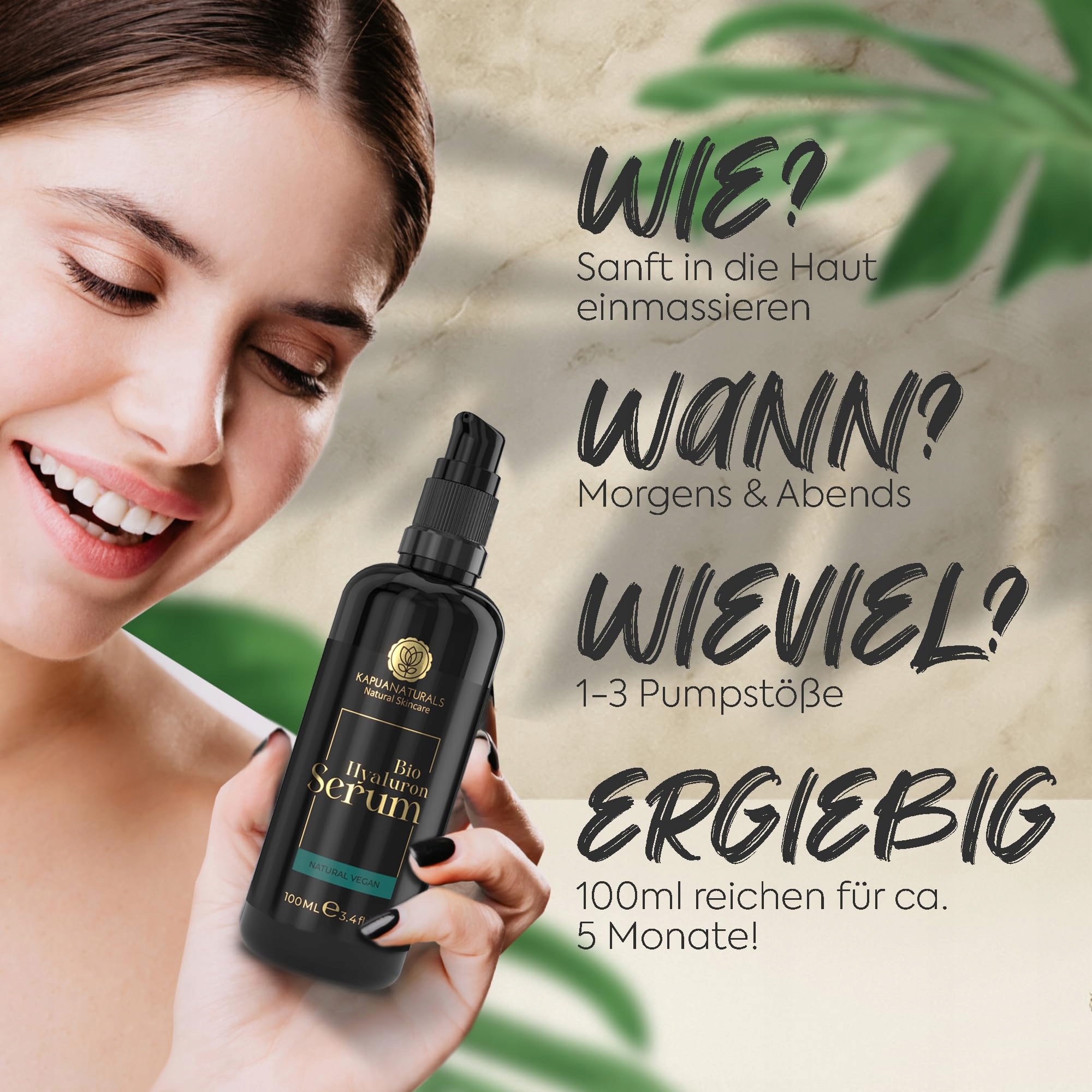 BIO Serum Z Kwasem Hialuronowym Wysokie Stężenie 100ml Wit E B5 Anti-Aging — miniatura 9