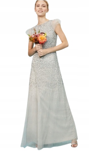 Coast Šaty Šedá Flitrová 40 Nml