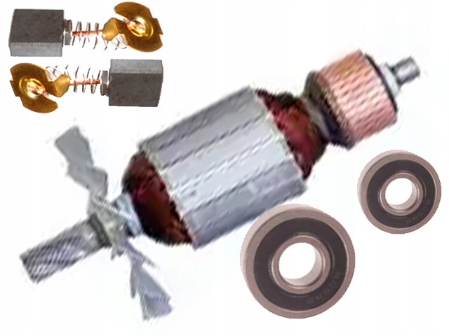 Makita Rotor HM1303B HM1303 ložiskové kartáče 5167