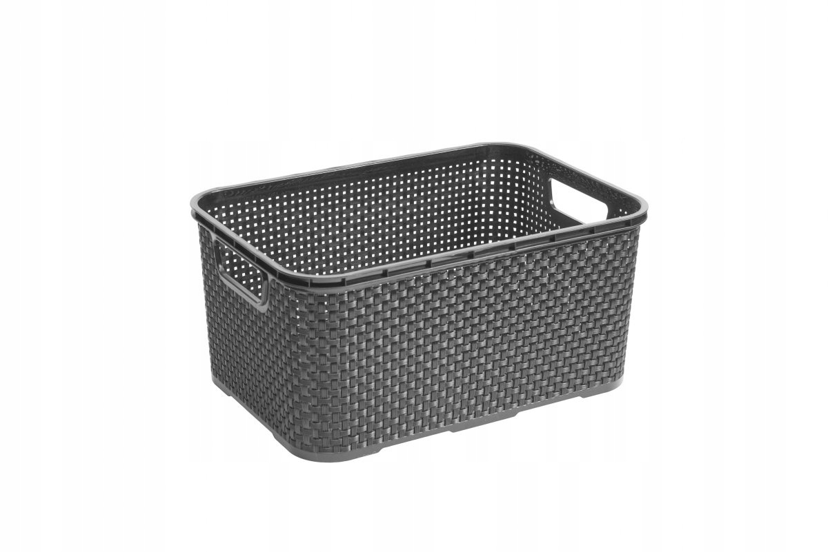 

Pojemnik, Kosz, koszyk Rattan 10L antracyt