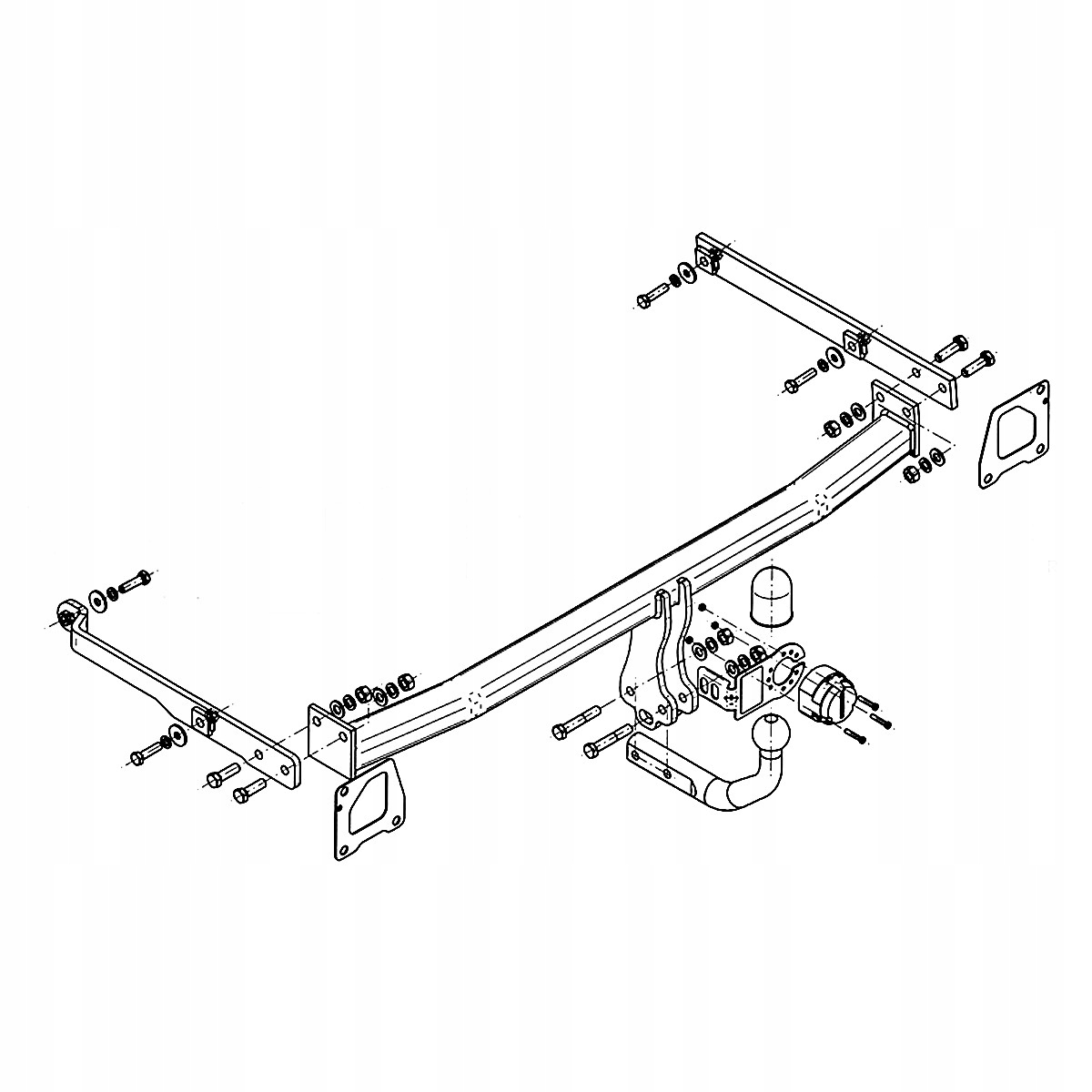 Hak holowniczy Renault Scenic III 3 JZ Minivan 09-16 MODUŁ WIĄZKA 13 PIN Producent Steinhof