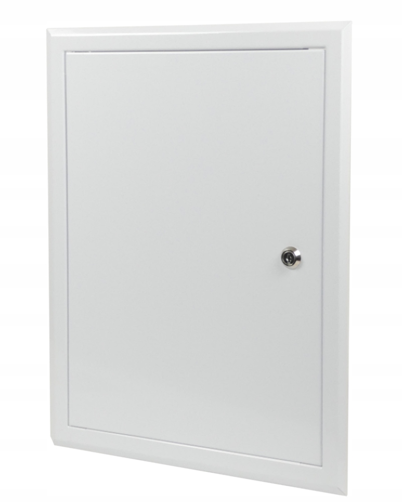 Drzwiczki rewizyjne 500 x 600 mm DR-2 metalowe białe na klucz Laco