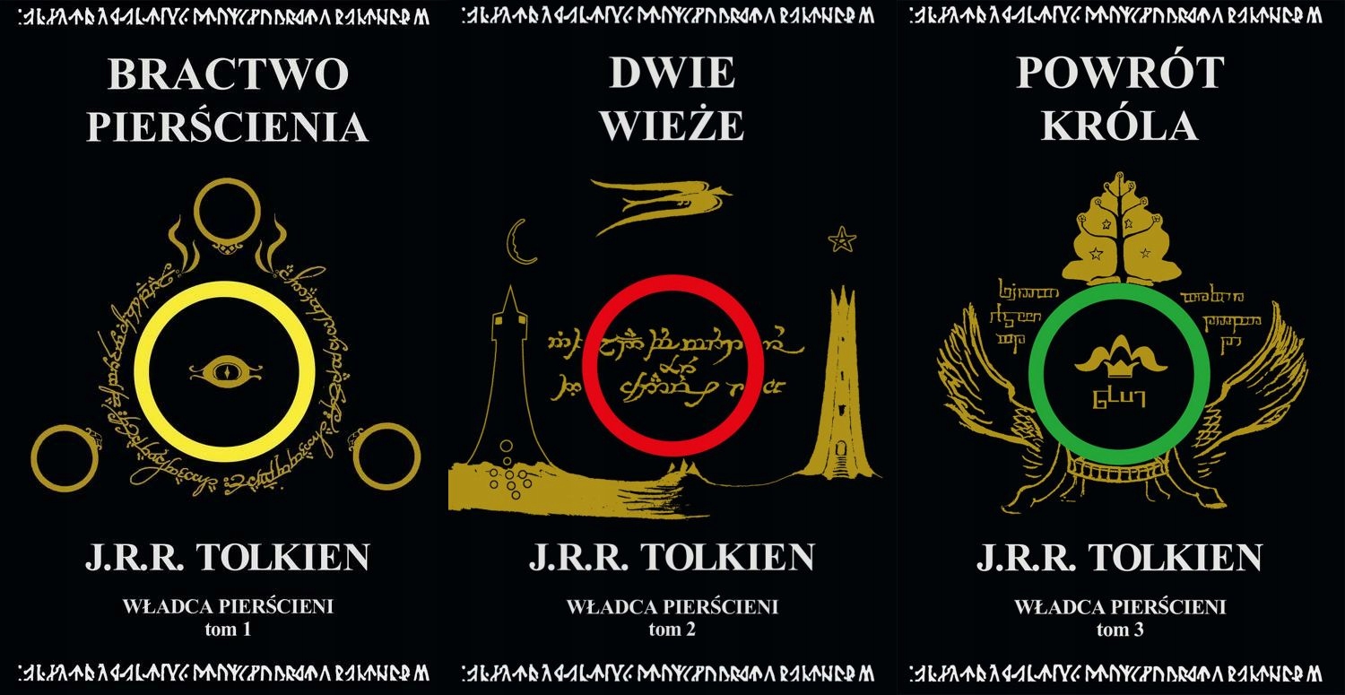 Tolkien WŁADCA PIERŚCIENI Komplet Tomy 1-3 Oprawa czarna