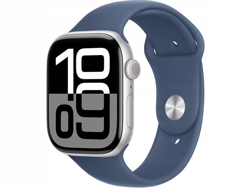 Apple Watch 10 Gps 42mm koperta z aluminium pasek sportowy M/L denim