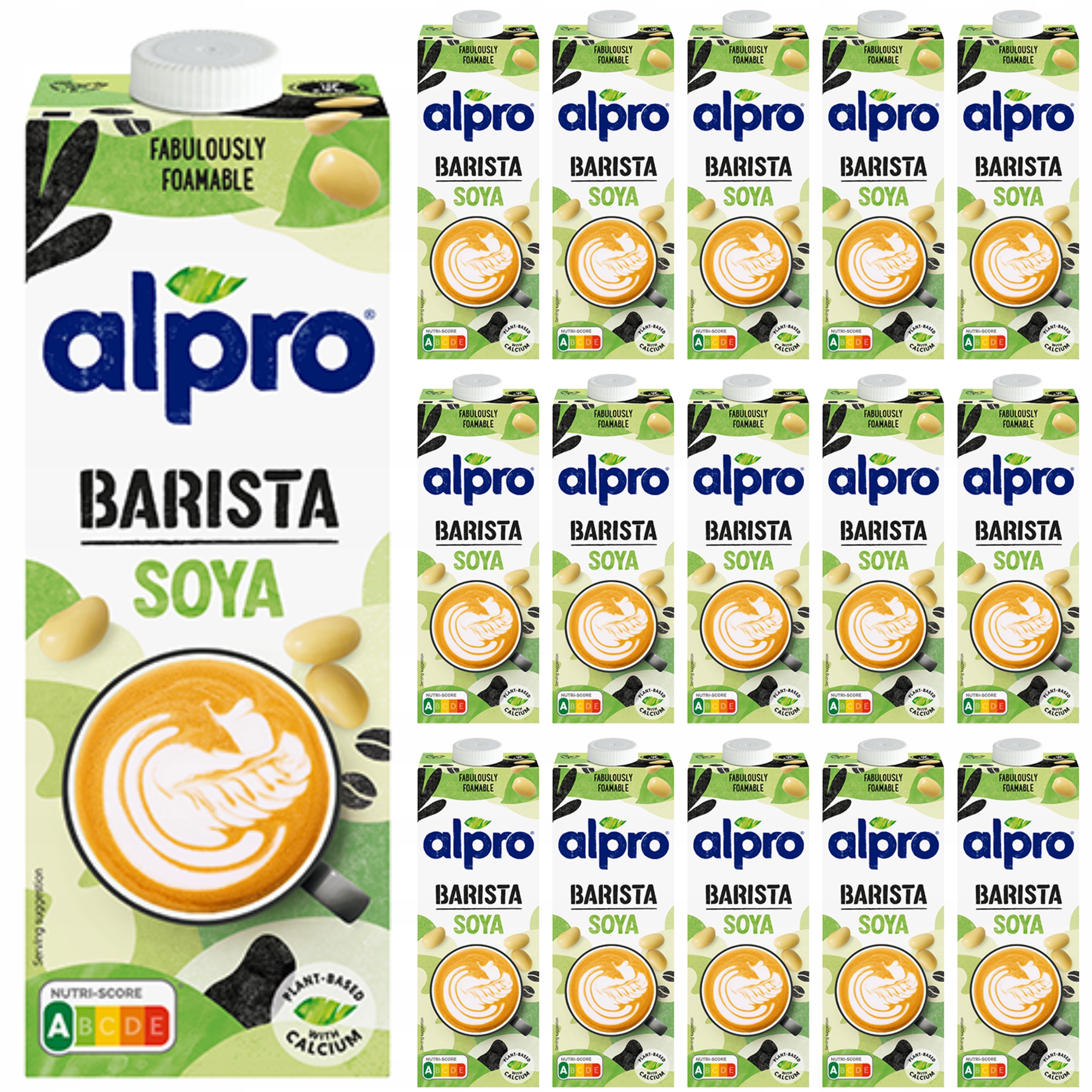 Alpro Sojowe Barista Napój Sojowy Bez Laktozy Bez Nabiału Barmańskie 16x 1l