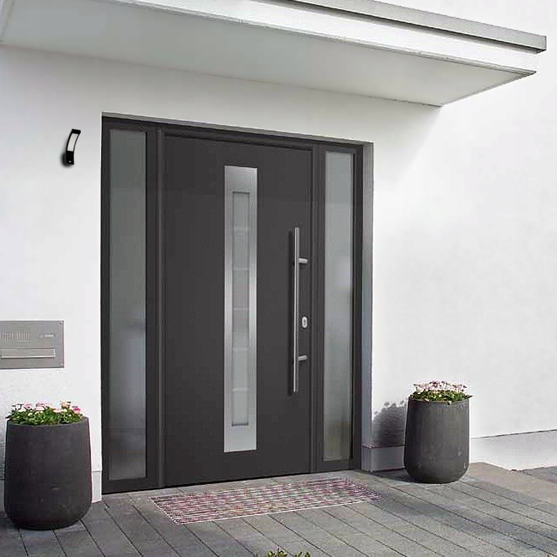 KINKIET ZEWNĘTRZNA LAMPA OGRODOWA ELEWACYJNA 10W CZARNA Zasilanie sieciowe