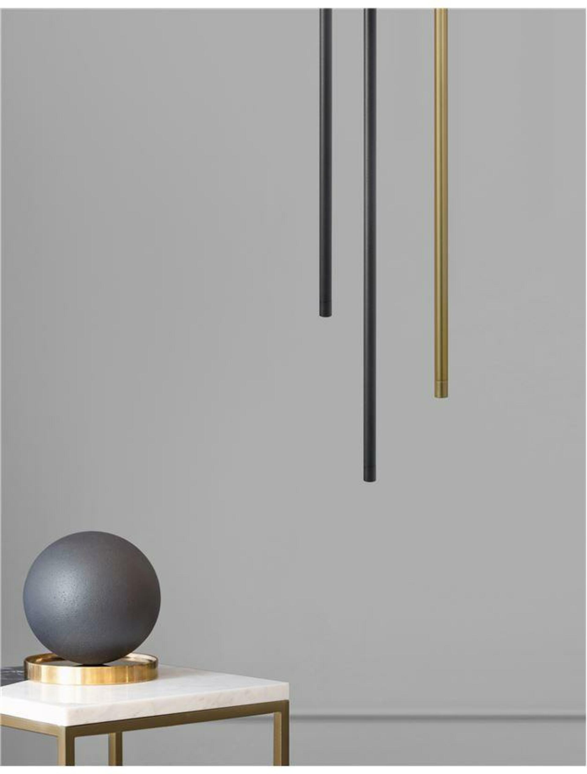 Nova Luce závěsné svítidlo Elettra černý hliník Led 5W 230V 3000K IP20 9088