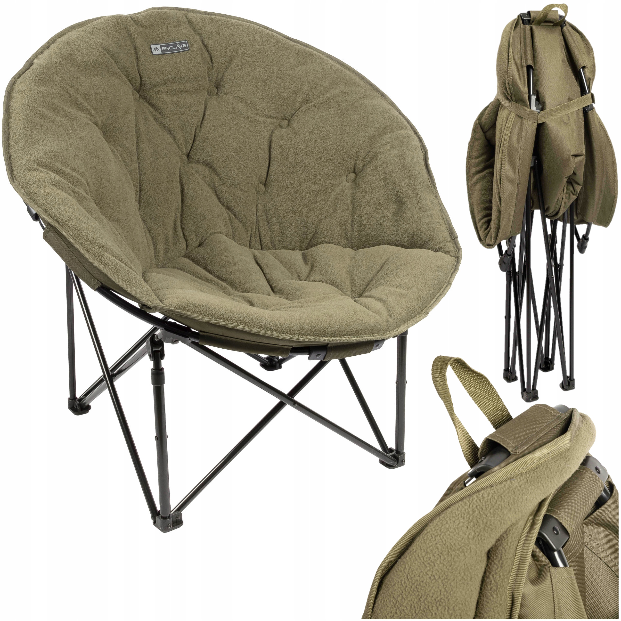 Fotel Wędkarski Moonchair Krzesło Karpiowe Mocny Stabilny Mikado