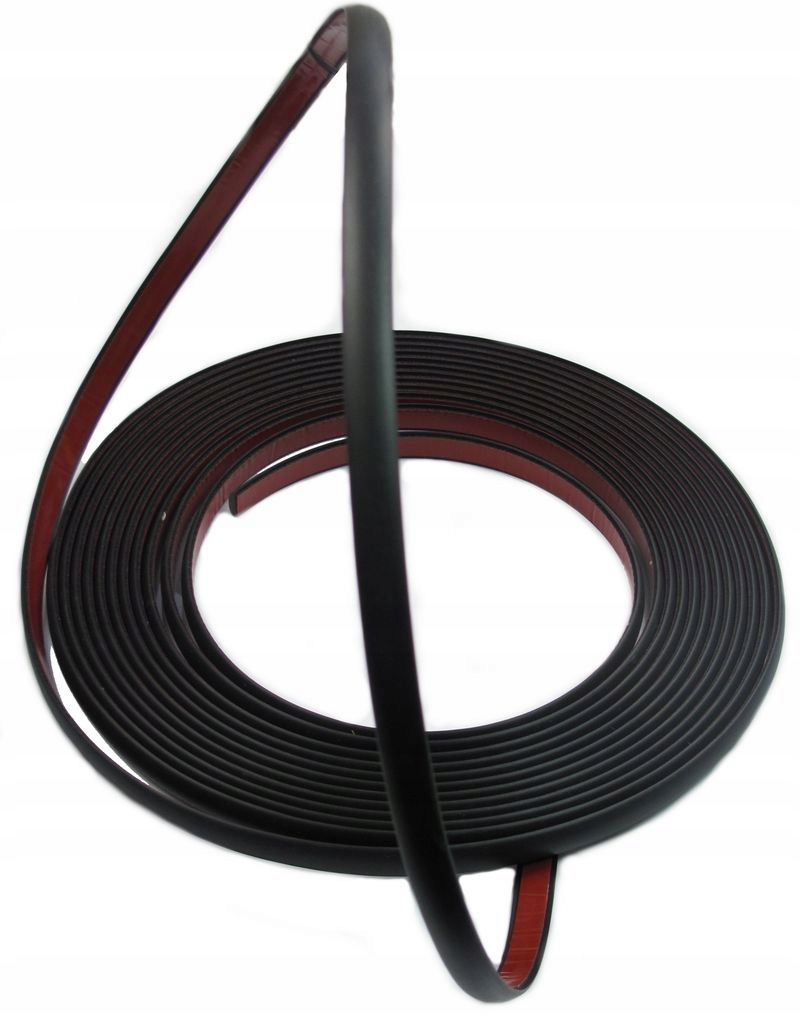 

Listwa Samochodowa Ozdobna Taśma Czarna Gumowa 6mm