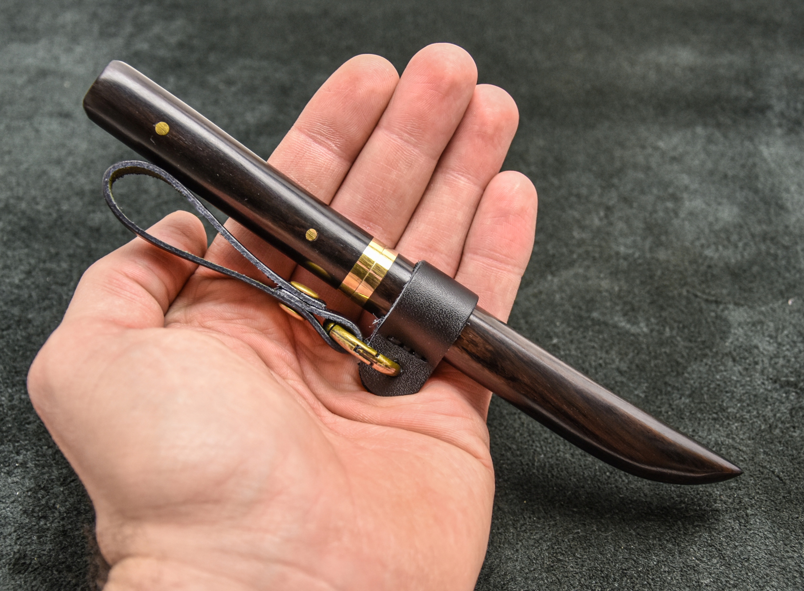 Nůž Mini Dýka Katana Dřevo Dárek
