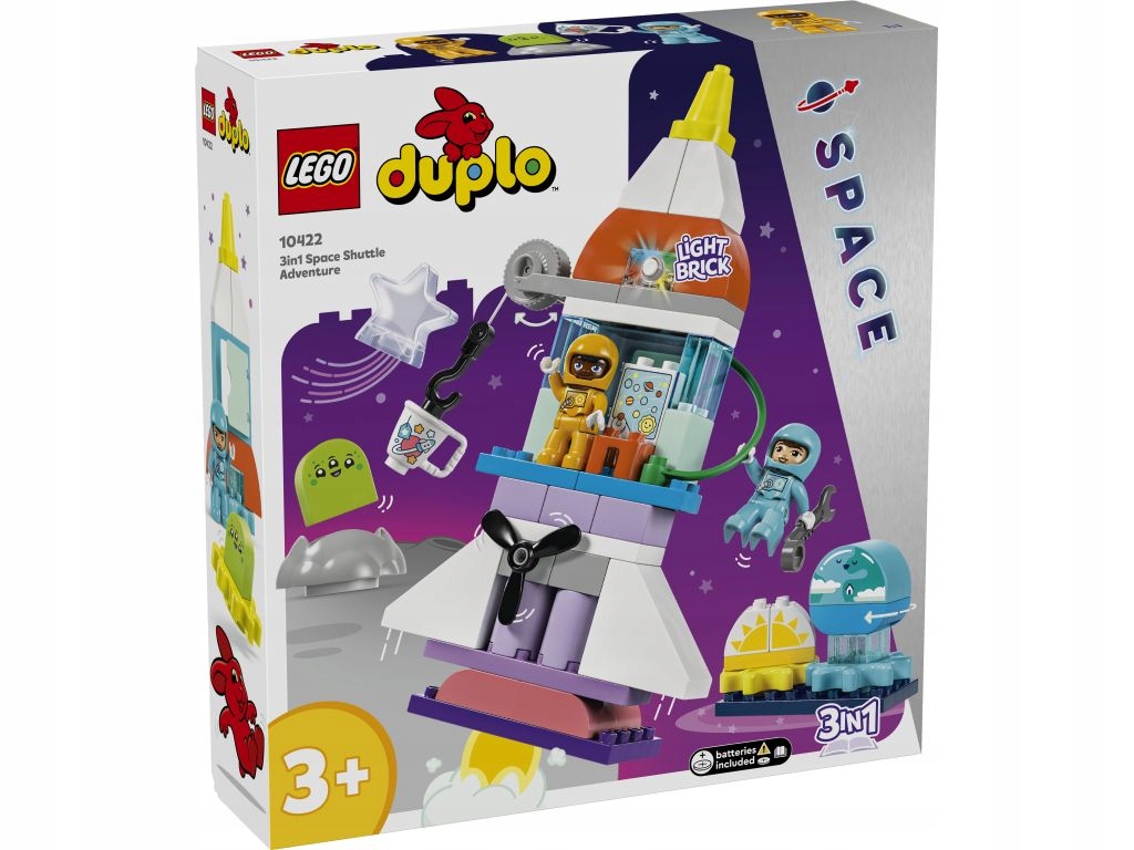 Lego 10422 Duplo Vesmírné dobrodružství s raketoplánem 3v1
