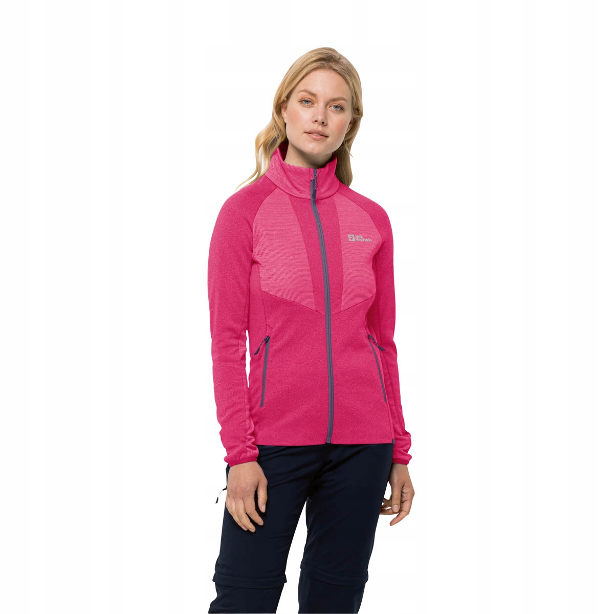 Bluza polarowa damska Jack Wolfskin Blattsteig Fz W cameopink Xs