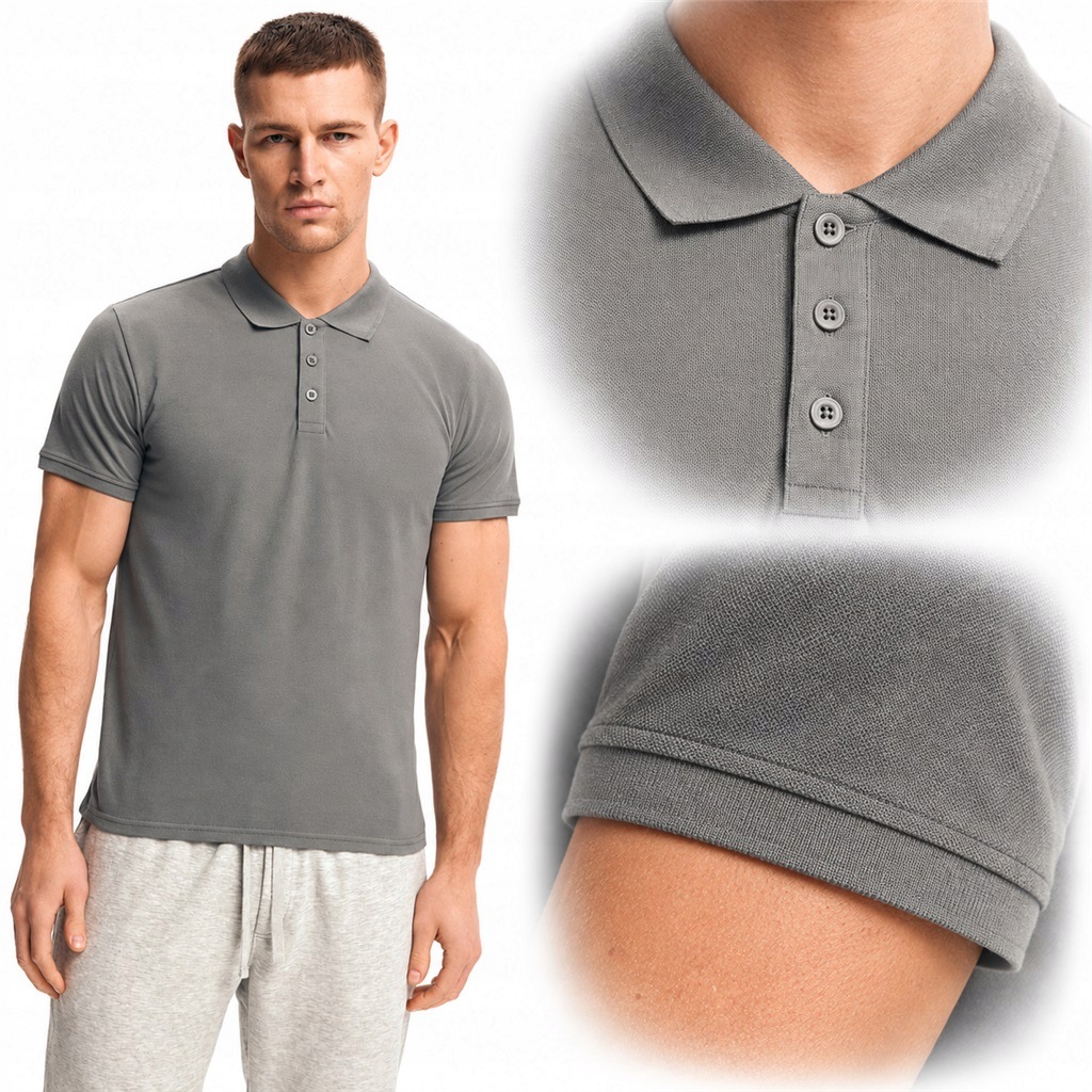 Pánská polokošile Henderson Mile 43025 šedá 2XL Anrr