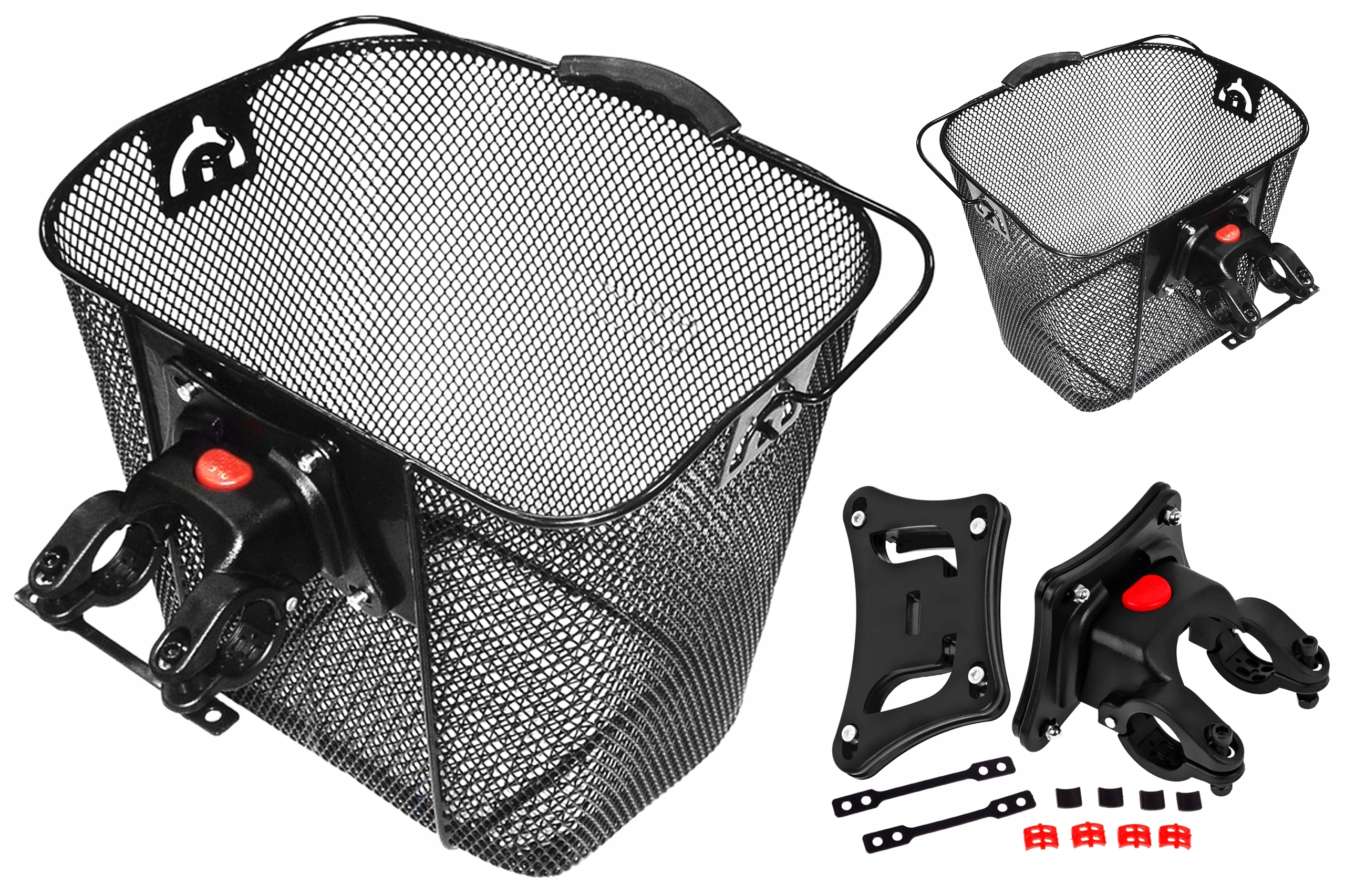 KOSZYK ROWEROWY PRZÓD KANDS HT-512 KLIK CZARNY