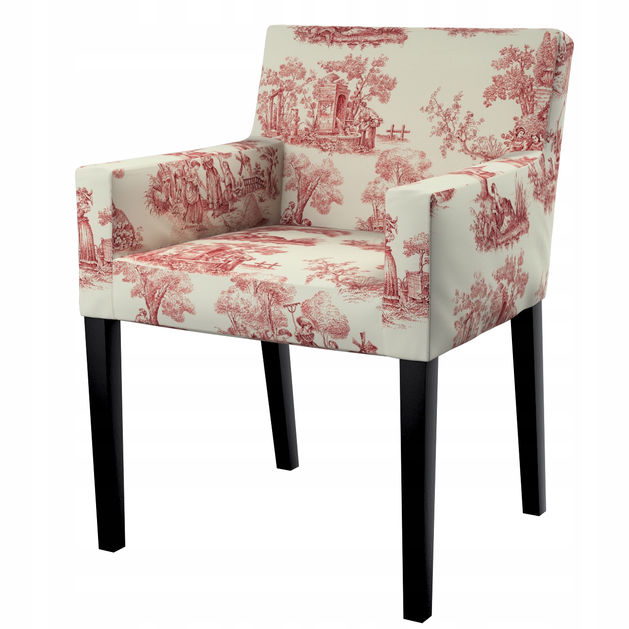 Dekoria Poťah na stoličku Nils Ikea červený