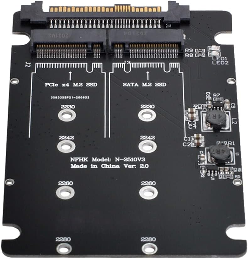 ADAPTER SATA NFHK MODEL N-2510V3 PCIE NVME M.2 SSD, SATA M.2 SSD
